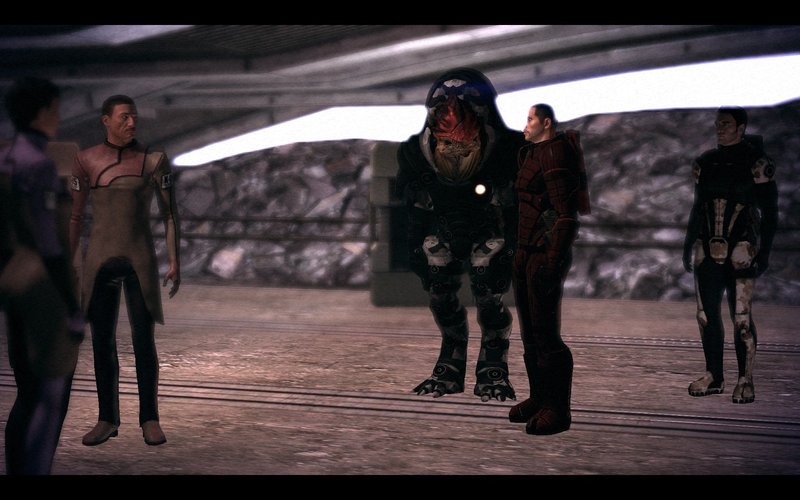 Mass Effect Shepard Wrex Kaidan Feros