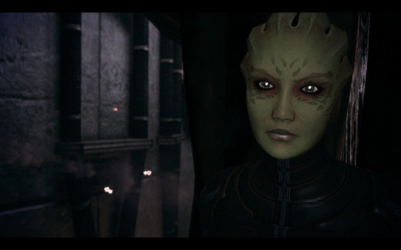 Mass Effect Shiala Green Asari Feros Thorian