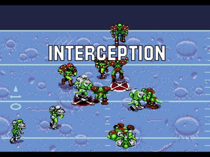 Mutant League Football Robber Interception