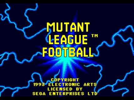 Mutant League Football Title Screen