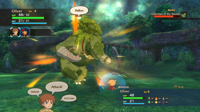 ni no Kuni Battle Boss Guardian of the Woods