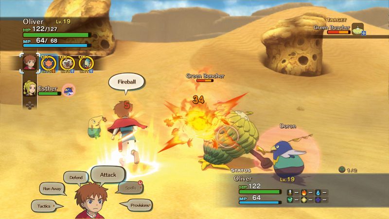 ni no Kuni Battle Green Buncher Doron