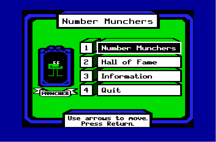 Number Munchers 02 Title Menu Number Munchers 02 Title Menu