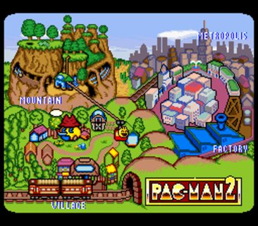 Pac Man 2 Overworld Map Ropeway