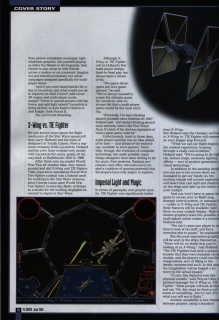 pc Gamer June 1996 x Wing vs tie Fighter