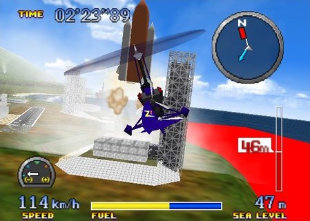 Pilotwings 64 Gyrocopter Rocket Space Shuttle Launch