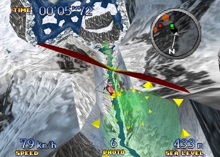 Pilotwings 64 Lark Nester Hang Glider Steep Cliff