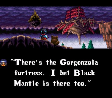 Pocky And Rocky Black Mantle Gorgonzola Fortress Cutscene