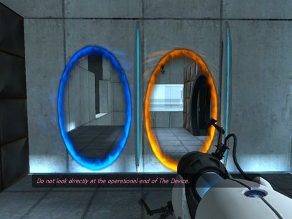Portal Gun Blue Orange Portals