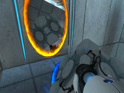 Portal Infinite Crates Blue Orange