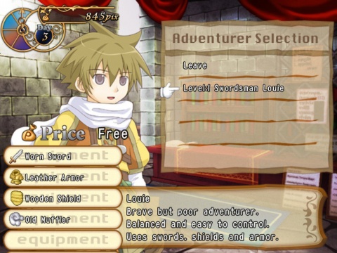 Recettear Louie Stats