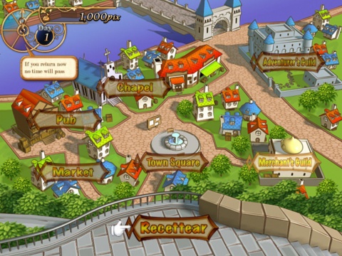 Recettear Town map