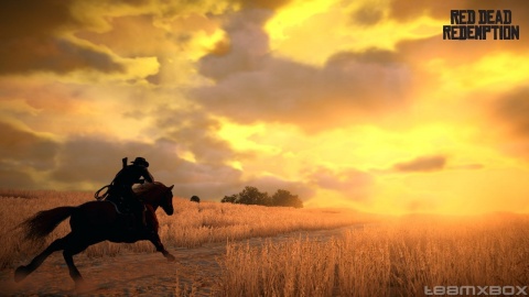 red Dead Redemption John Marston Horse Riding Sunset