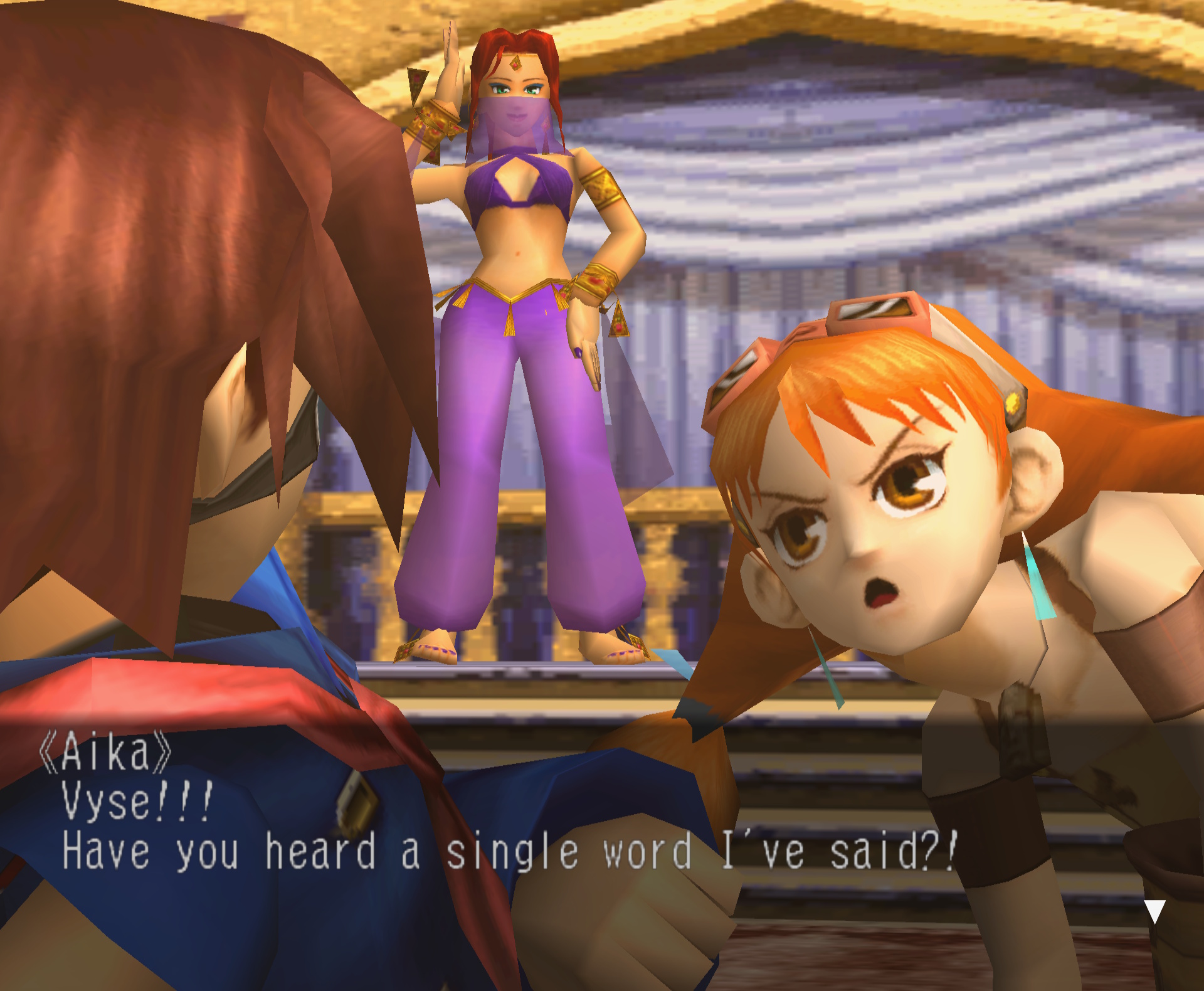 Skies Of Arcadia Legends Vyse Aika Belleza Belly Dancing