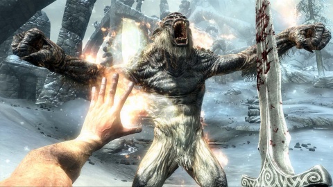 Skyrim Fire Spell Bigfoot