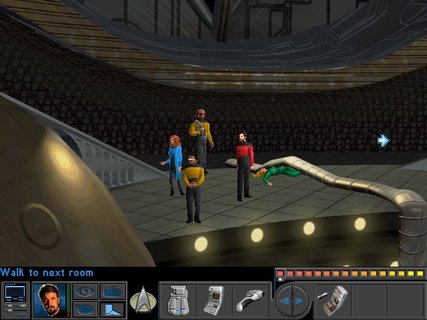 Star Trek Final Unity Away Team Wounded Woman