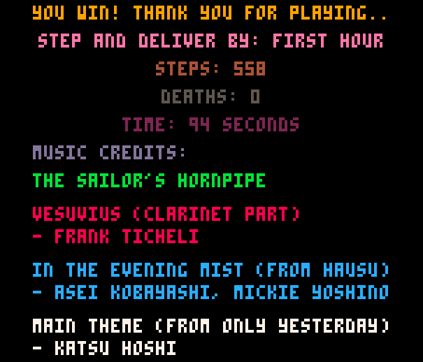 step and deliver high score step and deliver high score