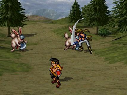 Suikoden 2 Riou Jowy Attack Cutrabbit Closeup