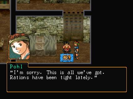 Suikoden 2 Riou Pohl Eating Food Prisoner