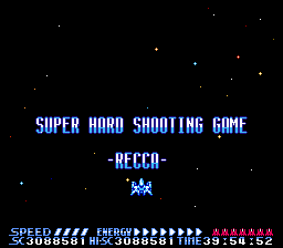 recca credits super hard shooting game