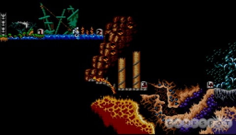 Super Ghouls n Ghosts Level Diagram