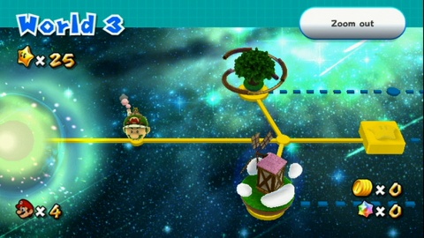 Super Mario Galaxy 2 map