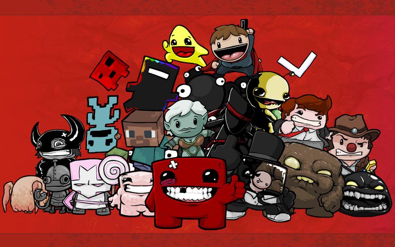 Super Meat boy Cast Minecraft Braid Bandage Girl