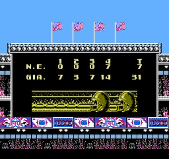 Tecmo Super Bowl 42 Xlii Final Score Patriots Giants