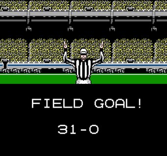 Tecmo Super Bowl Field Goal Made Referee