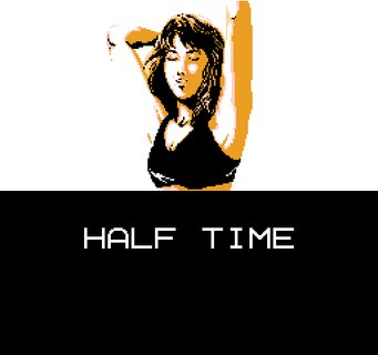 Tecmo Super Bowl Sports Bra Cheerleader Blow Kiss Half Time