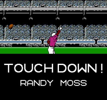 Tecmo Super Bowl Touchdown Randy Moss