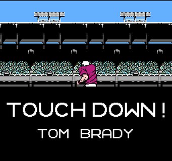 Tecmo Super Bowl Touchdown Tom Brady