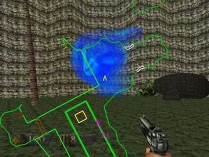 Turok Dinosaur Hunter Blue Portal Pistol Map