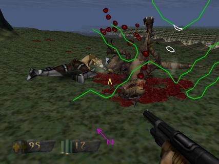 Turok Dinosaur Hunter Raptor Bad Guy Blood Gore