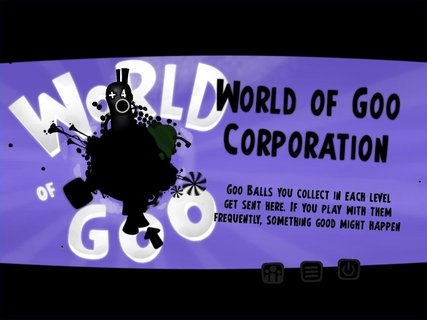 World Of Goo Corporation Main Menu